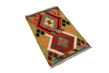 Carica l'immagine nel visualizzatore di Gallery, Kilim Kaudani Afganistan 96x6 CM (Galleriafarah1970) 

