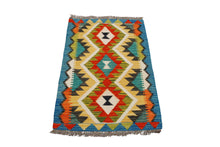 Carica l'immagine nel visualizzatore di Gallery, Kilim Kaudani Afganistan 92x62 CM (Galleriafarah1970) 
