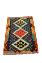 Carica l'immagine nel visualizzatore di Gallery, Kilim Kaudani Afganistan 90x60 CM (Galleriafarah1970) 
