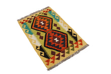 Carica l'immagine nel visualizzatore di Gallery, Kilim Kaudani Afganistan 90x60 CM (Galleriafarah1970) 
