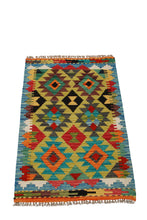 Lade das Bild in den Galerie-Viewer, Kilim Kaudani Afganistan 90x60 CM (Galleriafarah1970) 
