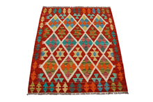 Lade das Bild in den Galerie-Viewer, Kilim Kaudani Afganistan 110x86 CM (Galleriafarah1970) 
