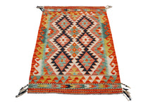 Carica l'immagine nel visualizzatore di Gallery, Kilim Kaudani Afganistan 125x83 CM (Galleriafarah1970) 
