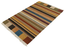 Carica l'immagine nel visualizzatore di Gallery, kilim originale Occasion lana cotone (60x45 CM) - Galleria Farah197
