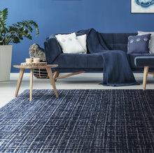Lade das Bild in den Galerie-Viewer, DENVER BLUE 190X133 Tappeti Arredo | Tappeto di Design Moderno | Soggiorno, Salotto, Camera da Letto
