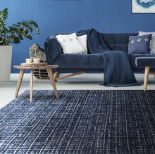 Carica l'immagine nel visualizzatore di Gallery, DENVER BLUE 190X133 Tappeti Arredo | Tappeto di Design Moderno | Soggiorno, Salotto, Camera da Letto
