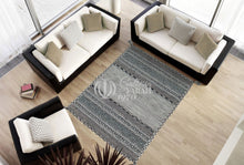 Carica l&#39;immagine nel visualizzatore di Gallery, Kilim Lory tribal 100% Cotone, indiano, fatto a mano 90x60 cm
