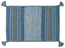 Load image into Gallery viewer, Kilim Lory tribal 100% Cotone, indiano, fatto a mano 150x90 cm Lavabile in LAVATRICE
