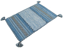 Lade das Bild in den Galerie-Viewer, Kilim Lory tribal 100% Cotone, indiano, fatto a mano 150x90 cm Lavabile in LAVATRICE
