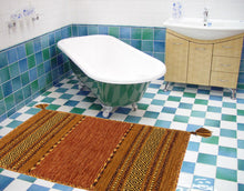 Carica l'immagine nel visualizzatore di Gallery, Kilim Lory tribal 100% Cotone, indiano, fatto a mano 130x65 cm
