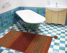 Load image into Gallery viewer, Kilim Lory tribal 100% Cotone, indiano, fatto a mano 110x60 cm
