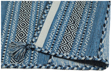 Load image into Gallery viewer, Kilim Lory tribal 100% Cotone, indiano, fatto a mano 140x70 cm Lavabile in Lavatrice
