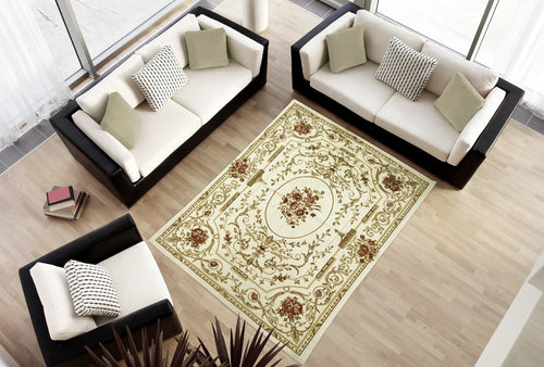 Aubusson design stampato su cottonE 200X140 cm - (Galleria farah1970) #