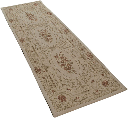 Indian Made  Aubusson 200x60 design stampato su cottone
